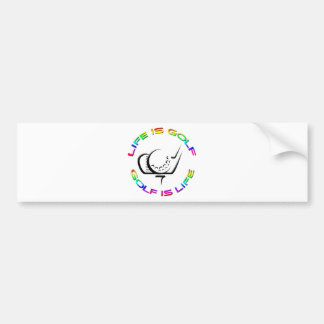 Het leven is Golf Bumpersticker