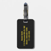 Het leven is Golf Flag Personalized Bag Label Bagagelabel (Achterkant verticaal)