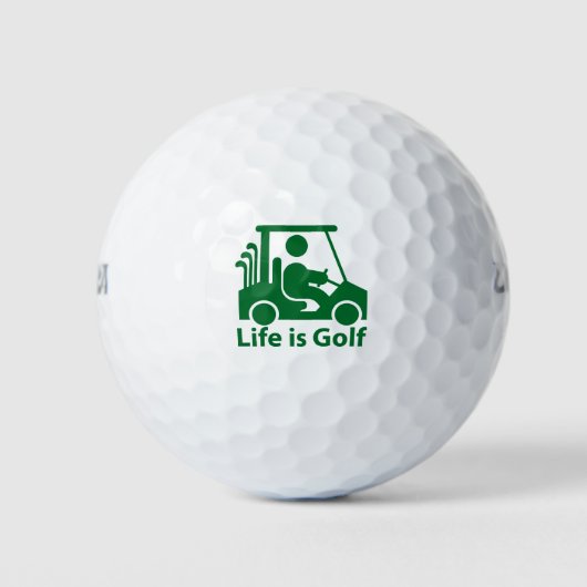 het leven is golf , golfballen (Voorkant)