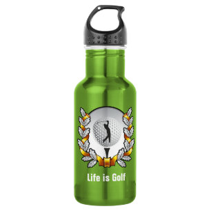 Het leven is Golf Golfer Ball T-shirt Waterfles