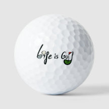 Het leven is Golf - Grappig Golf Lover Quote Desig
