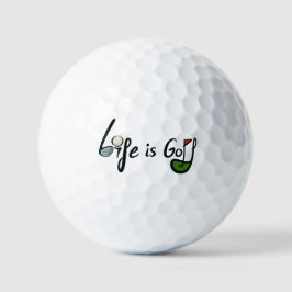 Het leven is Golf - Grappig Golf Lover Quote Desig Golfballen