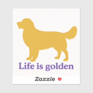 Het leven is goud en zoveel beter met een gouden sticker