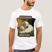 Het leven is gouden hond t-shirt (Voorkant)