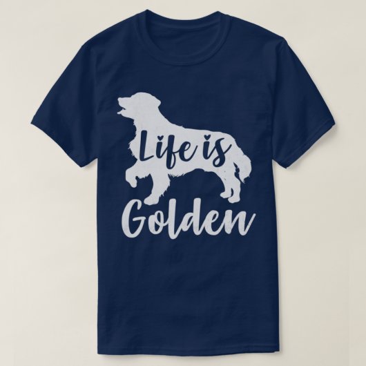 Het leven is gouden repetiever t-shirt (Design voorkant)