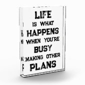 Het leven is... Grappig Motivatie citaat Fotoblokken (Links)