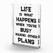 Het leven is... Grappig Motivatie citaat Fotoblokken (Rechts)