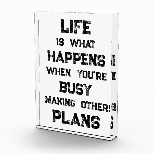 Het leven is... Grappig Motivatie citaat Fotoblokken (Rechts)