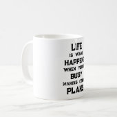 Het leven is... Grappig Motivatie citaat Koffiemok (Voorkant links)