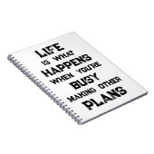 Het leven is... Grappig Motivatie citaat Notitieboek (Rechterzijde)