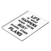 Het leven is... Grappig Motivatie citaat Notitieboek (Linkerzijde)