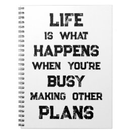 Het leven is... Grappig Motivatie citaat Notitieboek