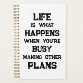 Het leven is... Grappig Motivatie citaat Planner (Voorkant)