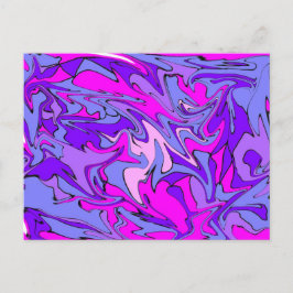 Het leven is Groovy, Man! Cool Retro Funky Line Briefkaart