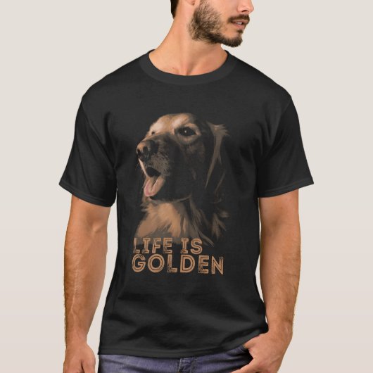 Het leven is gulden voor gulden retroflectoren t-shirt (Voorkant)