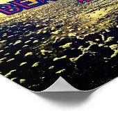 "Het leven is hard" citaat van Abraham Lincoln Poster (Hoek)