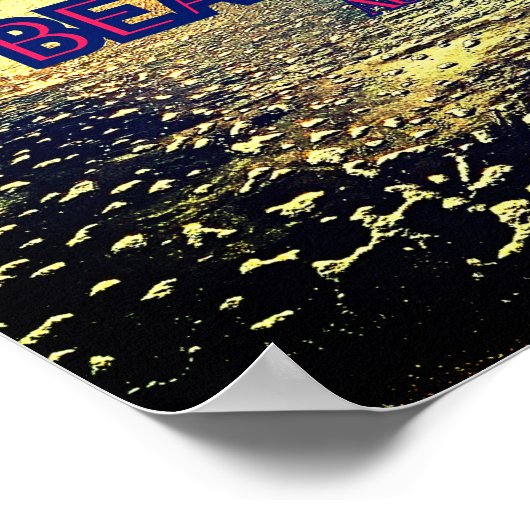 "Het leven is hard" citaat van Abraham Lincoln Poster (Hoek)