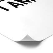 Het leven is hard, ik ben harder poster (Hoek)