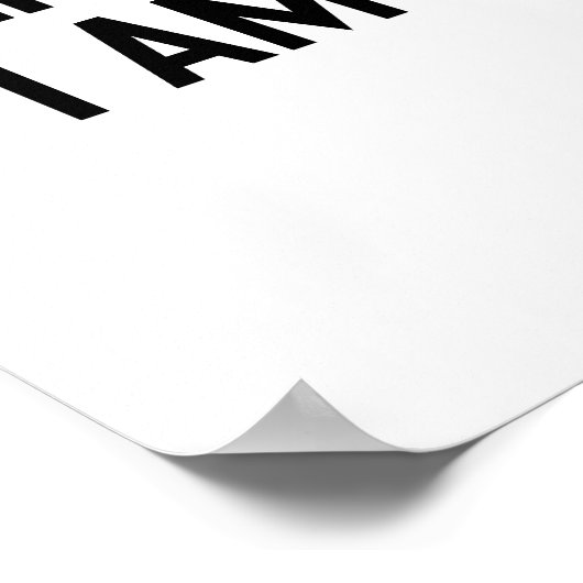 Het leven is hard, ik ben harder poster (Hoek)