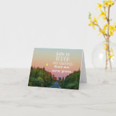 Het leven is hard, maar jij bent dat ook Kaart (Gele Bloem)