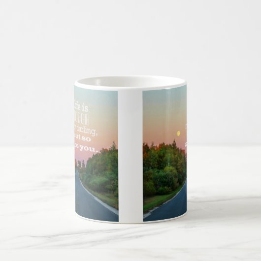 Het leven is hard, maar ook de Mok van koffie (Center)