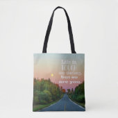 Het leven is hard, maar ook jij Canvas tas (Voorkant)