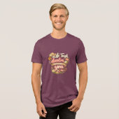 Het leven is hard schat Tri-Blend shirt (Voorkant volledig)