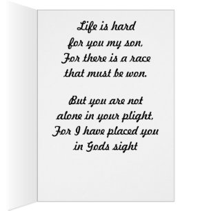 HET LEVEN IS HARD ZOON kaart