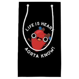 Het leven is hart Aorta Know Funny Anatomy Pun Dar Klein Cadeauzakje