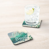 Het leven is helder met Ocean Waves Bier Onderzetter (Rechterzijde)
