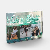 Het leven is helder met Ocean Waves Photo Block Fotoblokken (Links)