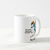 Het leven is het beste als het bergafwaarts gaat - koffiemok (Voorkant rechts)