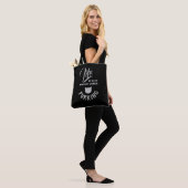 Het leven is het beste als het komt Spinnend 😻 Tote Bag (Op model)