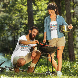 Het leven is het beste als je kampeert t-shirt