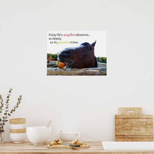 Het leven is het eenvoudigste plezier... poster (Keuken)