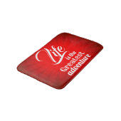 Het leven is het grootste avontuur badmat (Gekanteld)