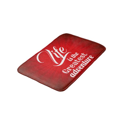 Het leven is het grootste avontuur badmat (Gekanteld)