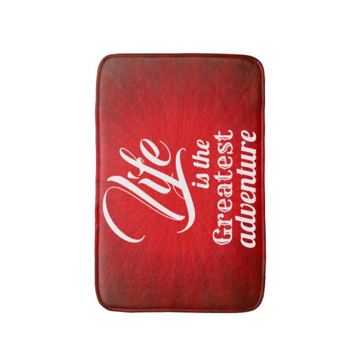 Het leven is het grootste avontuur badmat (Voorkant Verticaal)