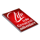 Het leven is het grootste avontuur notitieboek (Rechterzijde)