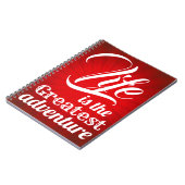 Het leven is het grootste avontuur notitieboek (Linkerzijde)