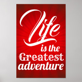 Het leven is het grootste avontuur poster