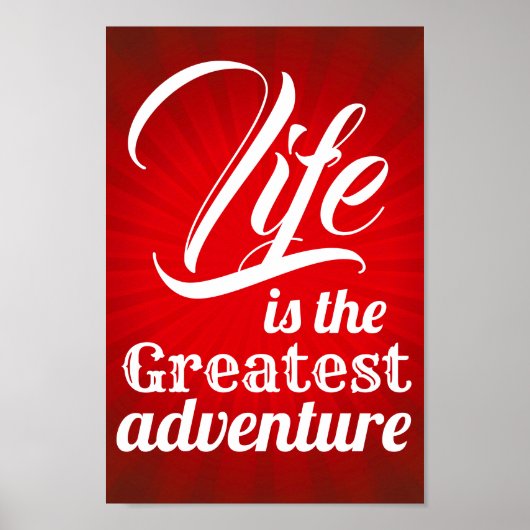 Het leven is het grootste avontuur poster (Voorkant)