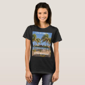 Het leven is het grote Caribische strand op de Maa T-shirt (Voorkant volledig)