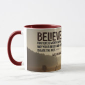 Het leven is het leven waard mok (Links)