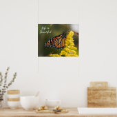 Het leven is het Mooie Poster van de Vlinder van (Keuken)