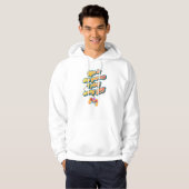 Het leven is het spel dat ik elke dag speel hoodie (Voorkant volledig)