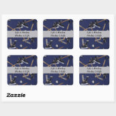 Het leven is Hockey Vierkante Sticker (Vel)