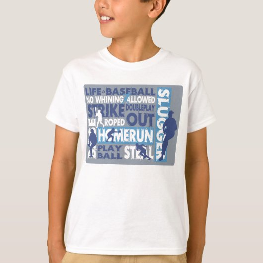 Het leven is honkbal t-shirt (Voorkant)