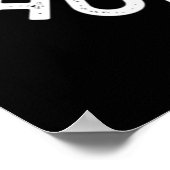 Het leven is Humerus Funny Bone Pun Dark BG Poster (Hoek)