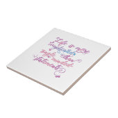 Het leven is ingewikkelder dan een eenzijdige slog tegeltje (Zijkant)